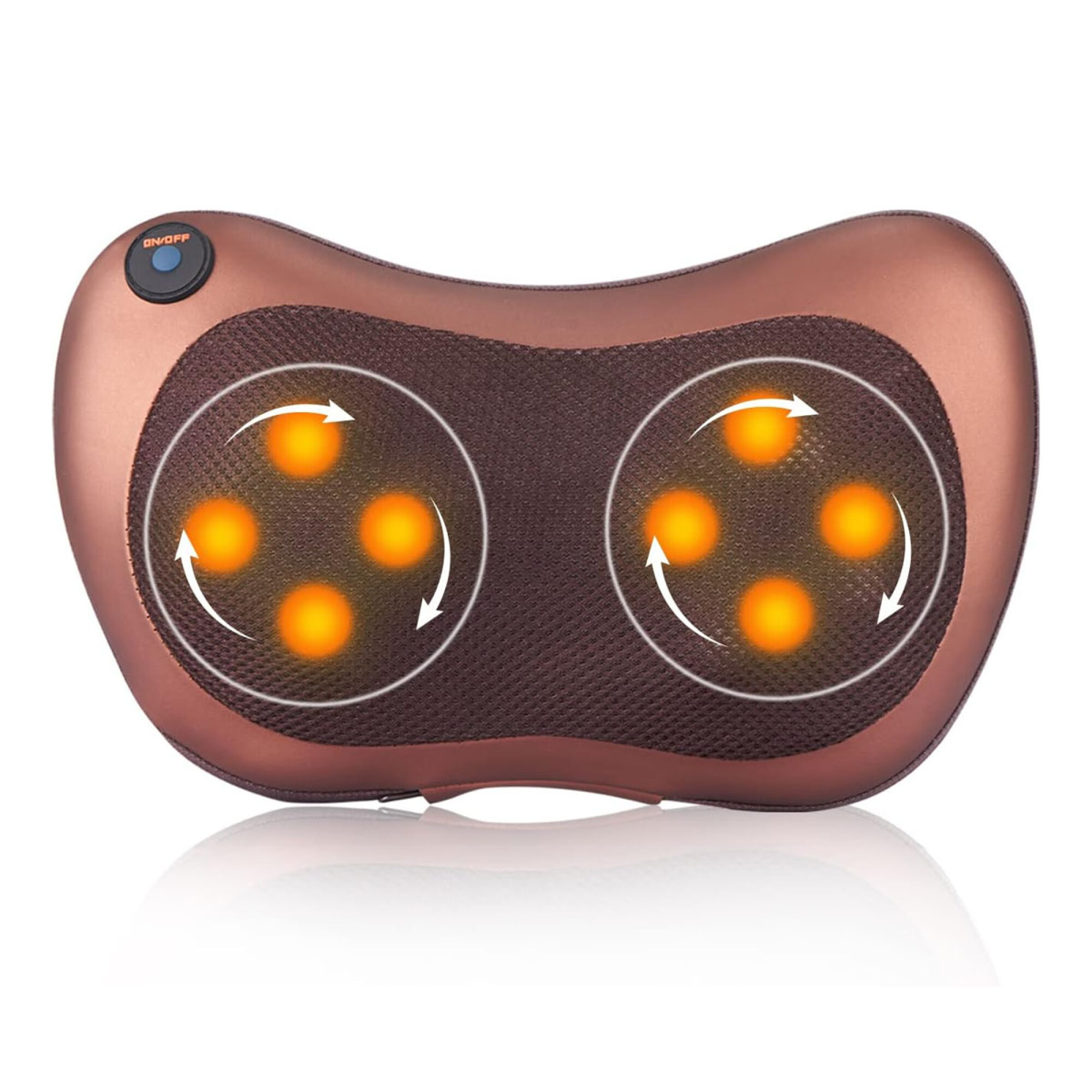 Masajeador Masajes Electrico Almohada Auto O Hogar Marron HTS