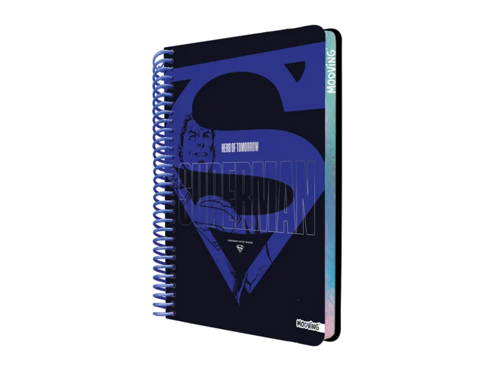 Cuaderno Mooving Carta 96 hojas Licencias - Superman Azuls y Negro 