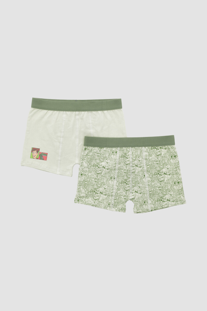 Pack x2 boxer marvel/disney Verde claro
