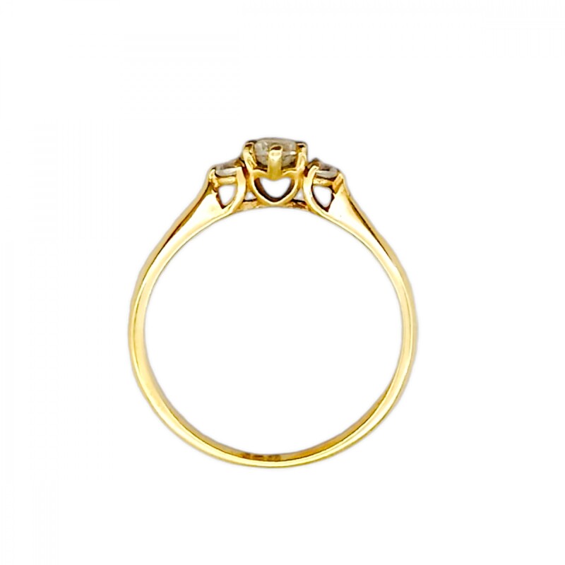 Anillo Trilogy-Oro 18k-Piedra Zirconia-AN9514 conpiedra