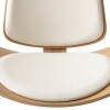 SILLON MADERA BEIGE/BLANCO 90X72X76CM Unica