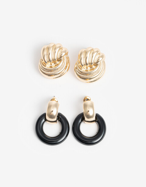 Aros Sets Color Aros Set Vintage - Combinacion Bicolor