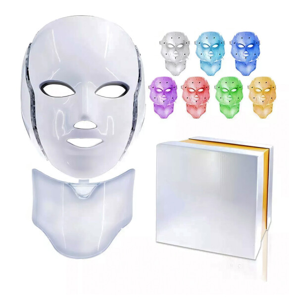 - Máscara Led + Cuello 7 Colores Fototerapia MASCARA FACIA LED 7 COLORES VAR630