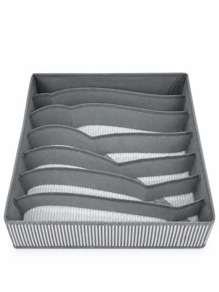ORGANIZADOR DE ROPA INTERIOR 7 COMP. GRIS