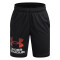 UA Tech Logo Shorts-GRN BLK-006