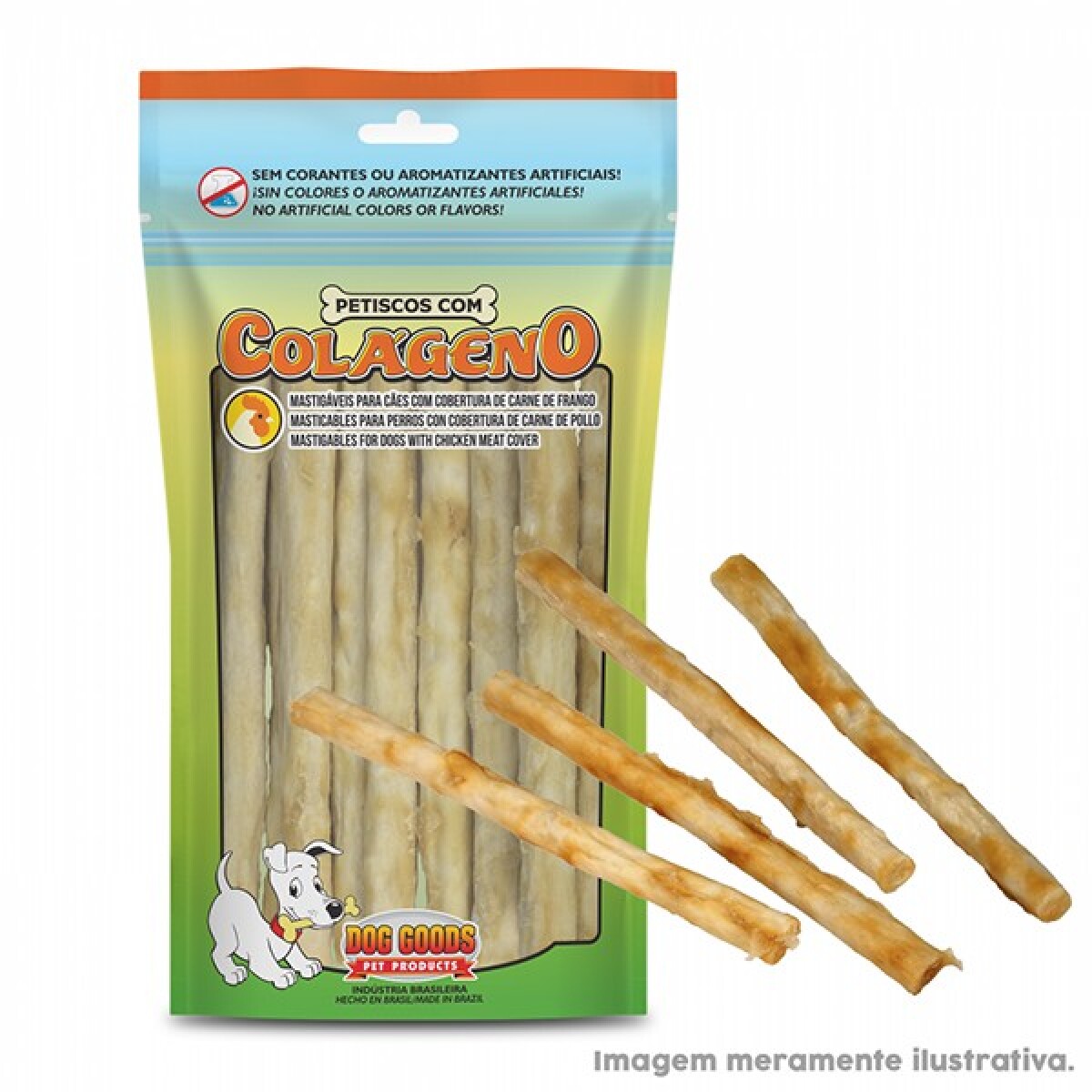ROLL COLÁGENO MINI DOG GOODS POLLO X10 80G 