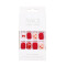 Set De Uñas Postizas Rousi Punta Cuadrada Corazón