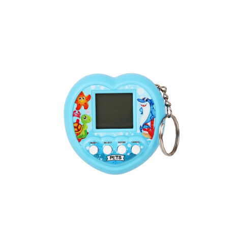 Mascota virtual corazón Celeste