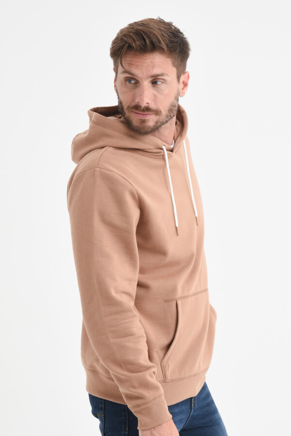 Hoodie deportivo Tostado