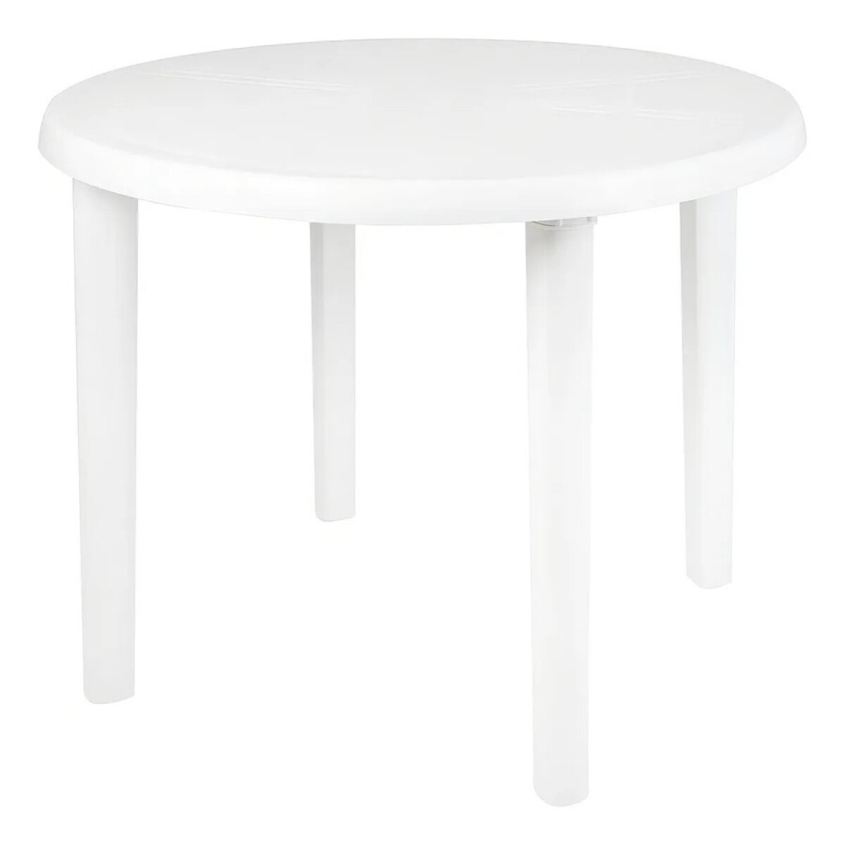 Mesa Redonda Mor 90Cm Diámetro Hasta 40Kg Universo Binario - BLANCO 