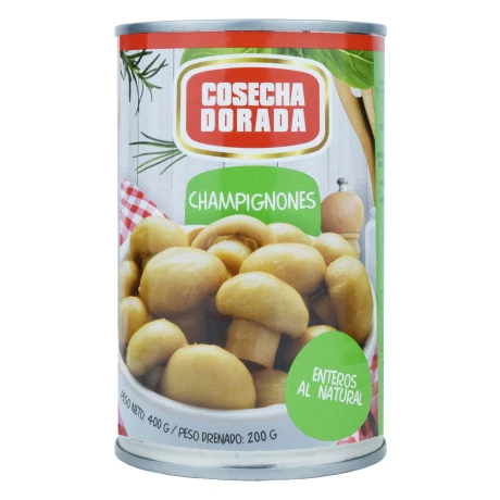 CHAMPIGNON ENTERO LATA 400G COSECHA DORADA CHAMPIGNON ENTERO LATA 400G COSECHA DORADA