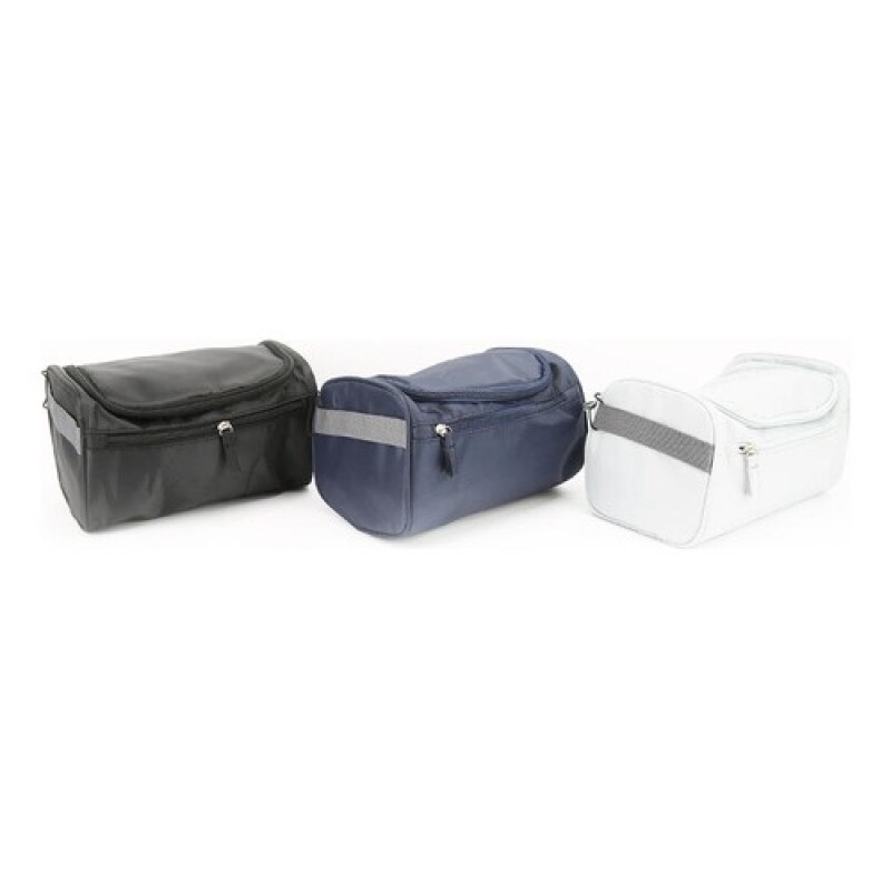 Necessaire de viaje Canva clásico con bolsillos Blanco