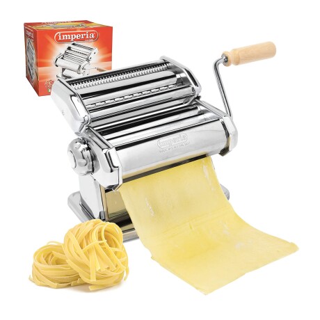 Imperia Máquina para hacer pasta, juego de 11 piezas de lujo con máquina,  accesorios, recetas y accesorios, fabricado en Italia, hace auténticos