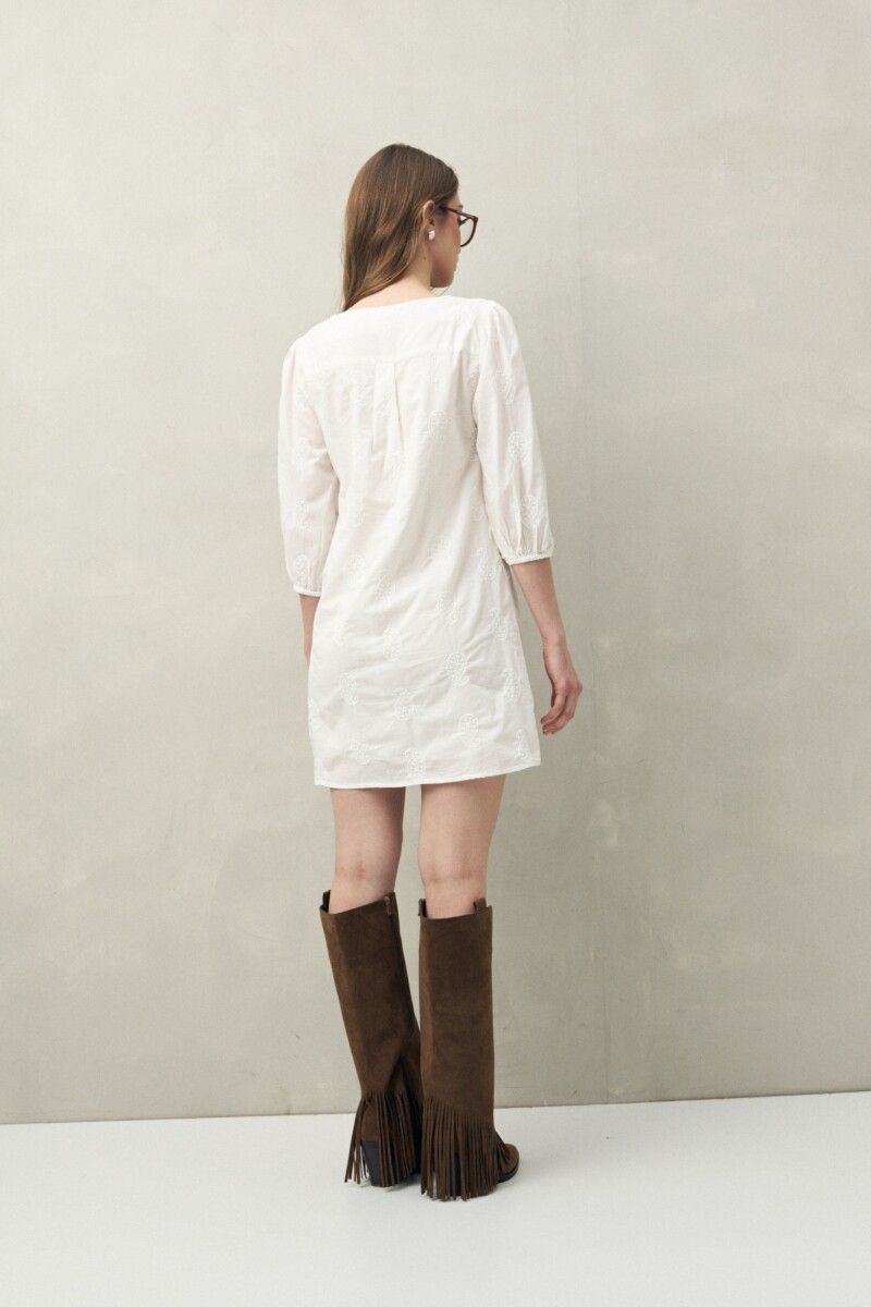 VESTIDO BULGARO Blanco