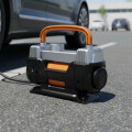 Compresor De Aire Portátil De Auto 350w 12v Negro Compresor De Aire Portátil De Auto 350w 12v Negro
