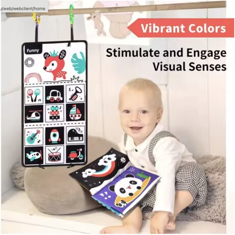 Libro Textil Sobebear YL102270 Plegable para Bebè 001
