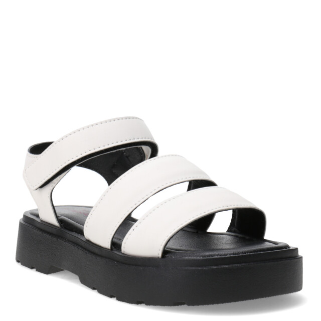 Sandalias de Niña MINI Miss Carol DRAGA con dos tiras Blanco