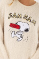 Sweater sherpa bam bam snoopy Marfil
