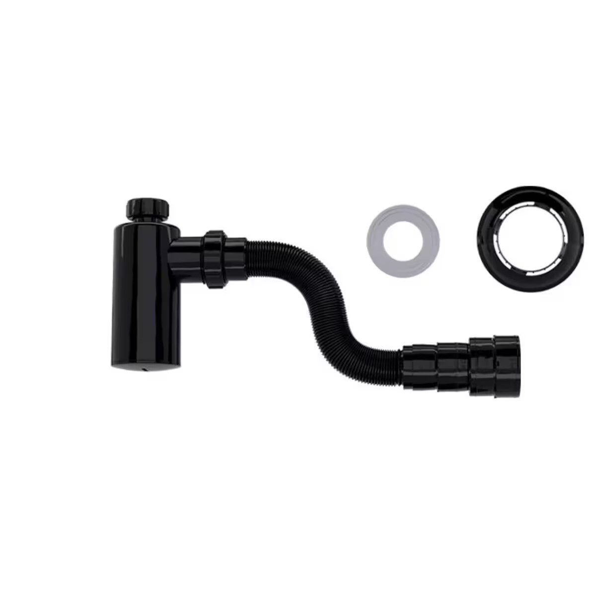 Sifón Botella Para Lavatorio 7/8" X 40mm Negro 