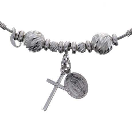 Esclava religiosa de plata 925 rodinada. Esclava religiosa de plata 925 rodinada.