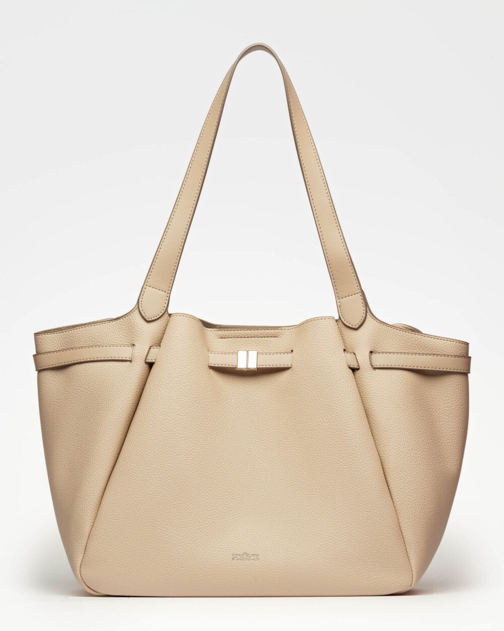 Bolso Marble en efecto cuero graneado Vison