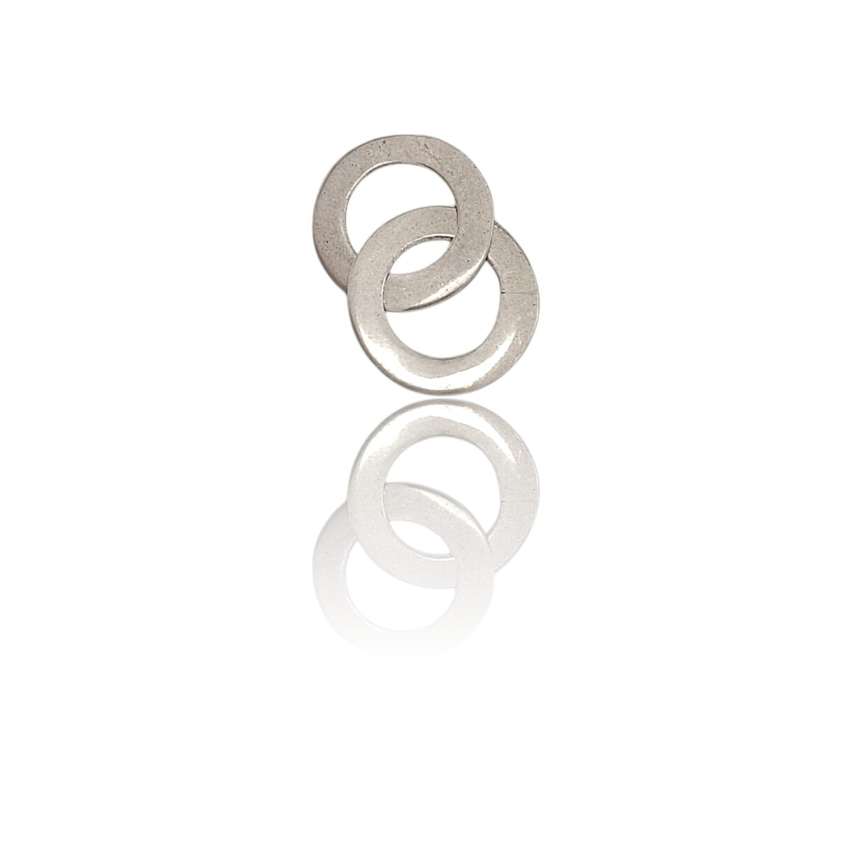 Dije aro ruso doble- Plata 925 - Sin piedra-CP4623 - sinpiedra 
