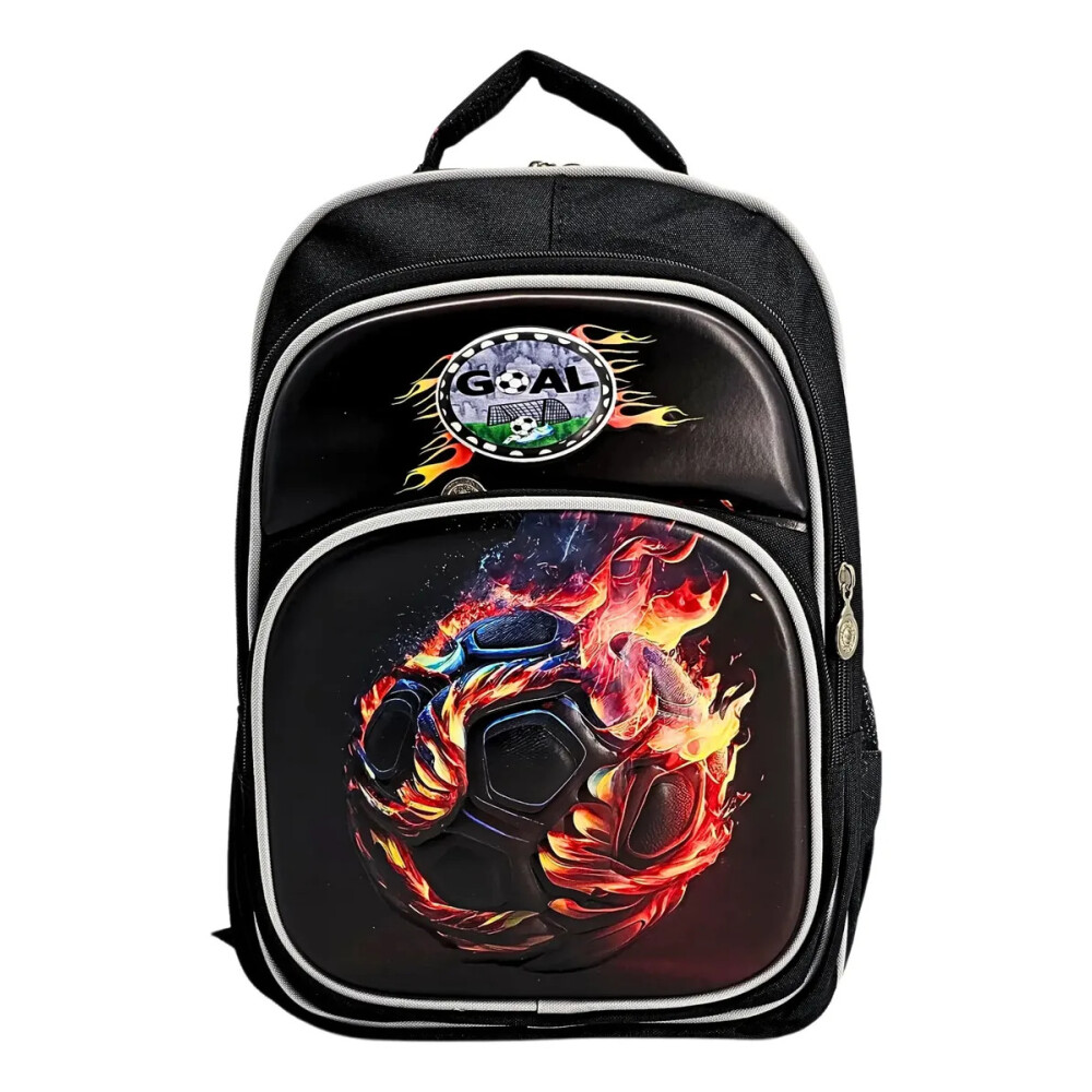 Mochila estampada pelota de fuego. Mochila estampada pelota de fuego.