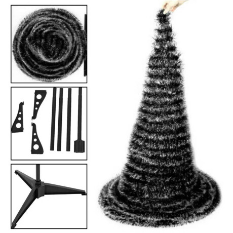 Árbol De Navidad Espiral Plegable Completo 1.5m Árbol De Navidad Espiral Plegable Completo 1.5m