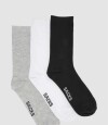 Pack x 3 medias hombre lisas media caña Variante 42