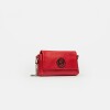 Mini Bag Bloom En Cuero Graneado Rojo