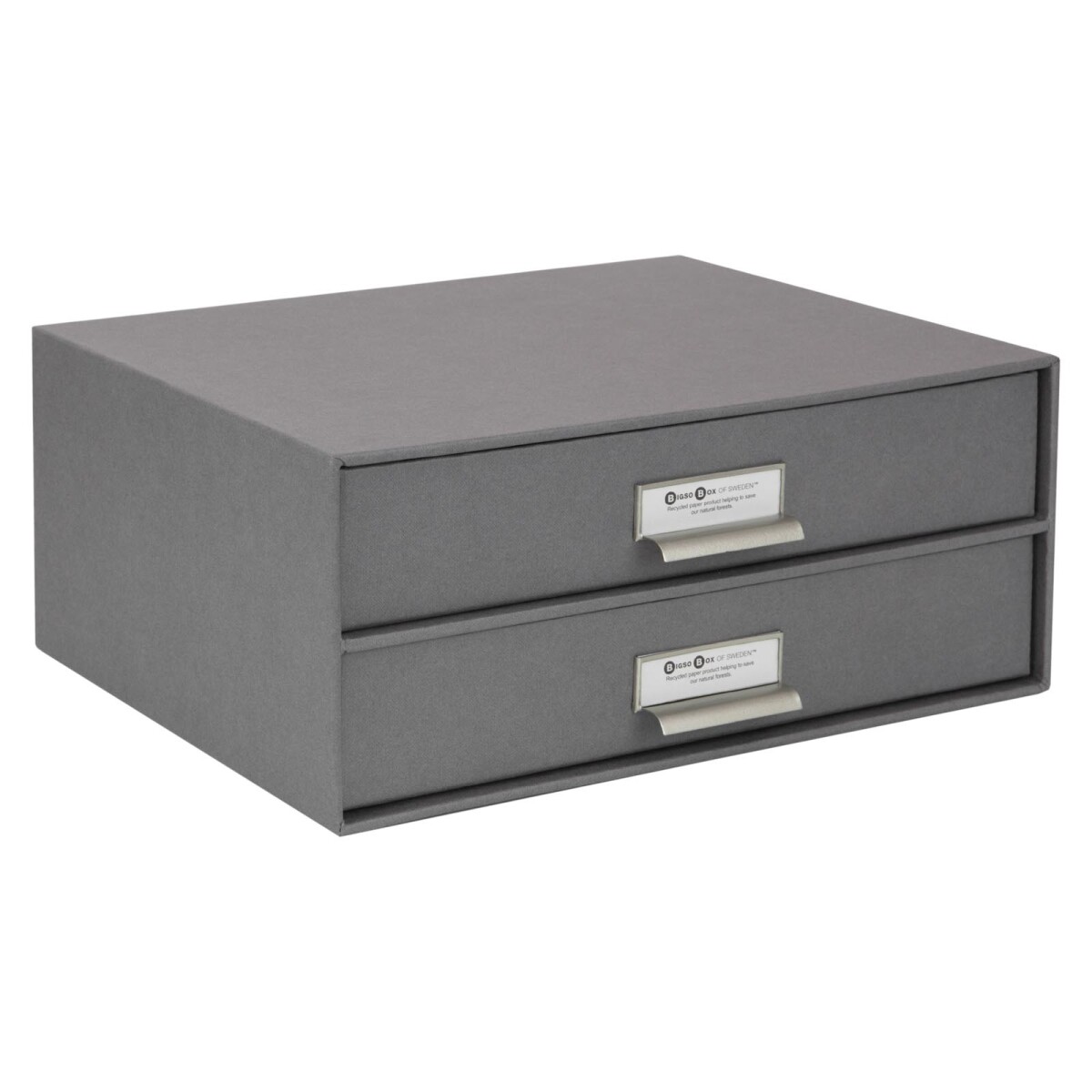 ORG ESCRITORIO 2 CAJONES - PAPEL GRIS BIRGER 