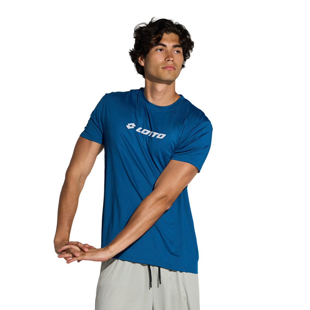 Lotto Remera Manga Corta de Hombre DIMAS - Azul Azul