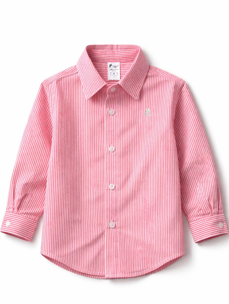 Camisa De Niño - Rayas Roja 