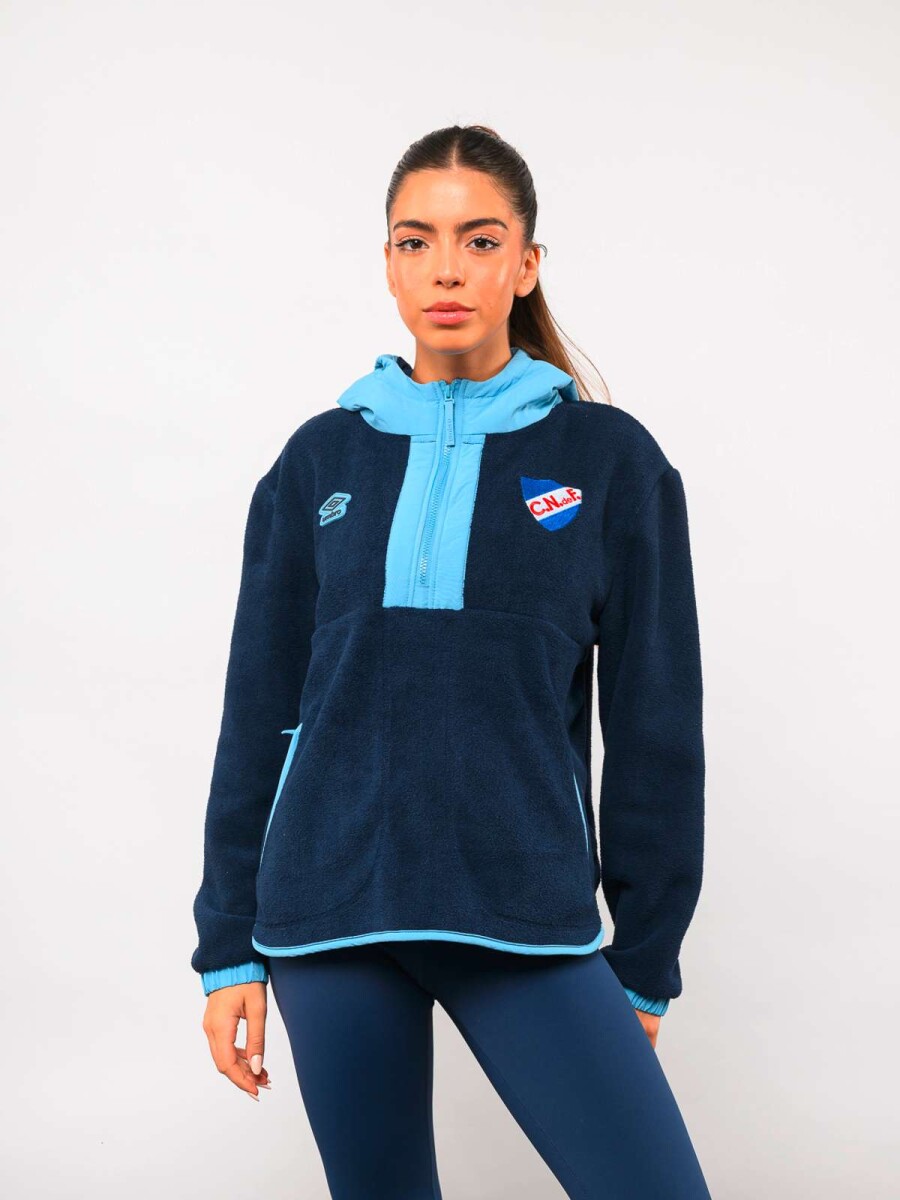 Campera Polar Medio Cierre Ámbar de Mujer - Multicolor 