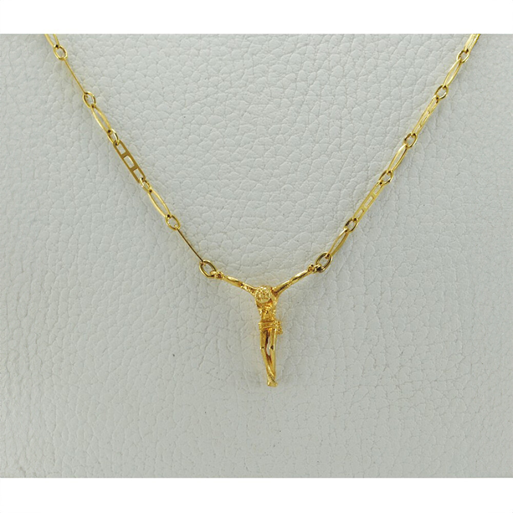 Cadena De Oro 18K Con Cristo Cadena De Oro 18K Con Cristo