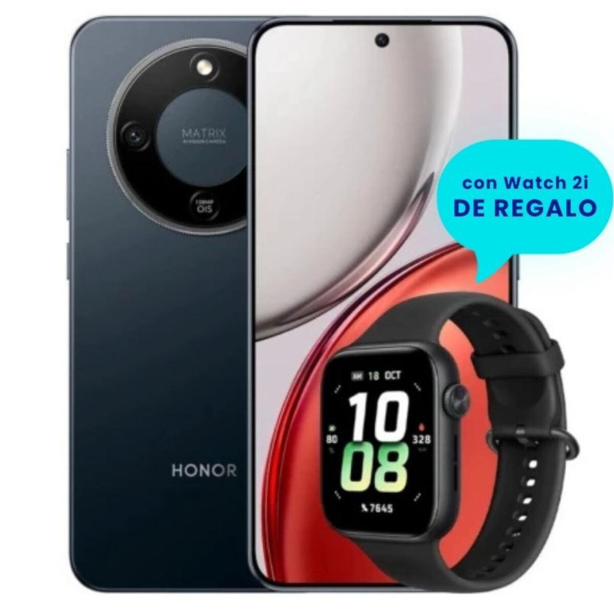 Celular Honor Magic 8 Lite 5G 256GB 8GB RAM con Watch 2i incluído 