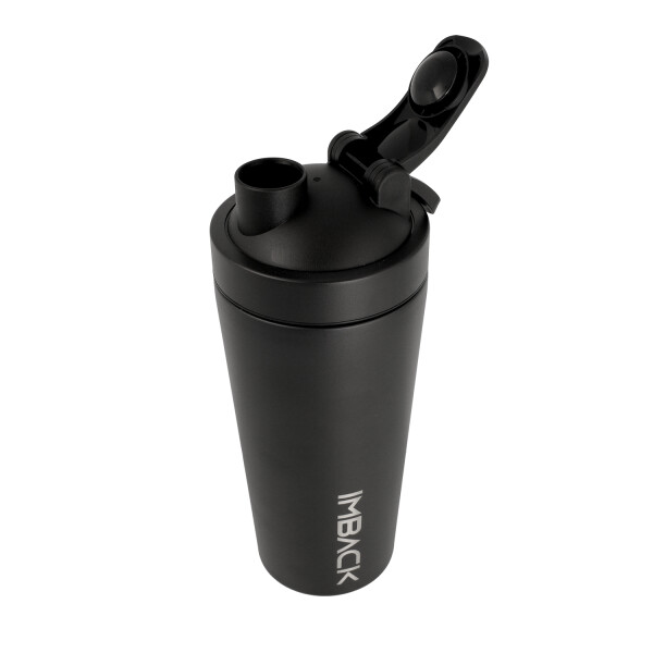 Vaso Termico Proteina Mezclador 650ml Shaker Acero Inoxidable Ss304 Batidos Con Tapa Imback Color Negro Vaso Termico Proteina Mezclador 650ml Shaker Acero Inoxidable Ss304 Batidos Con Tapa Imback Color Negro