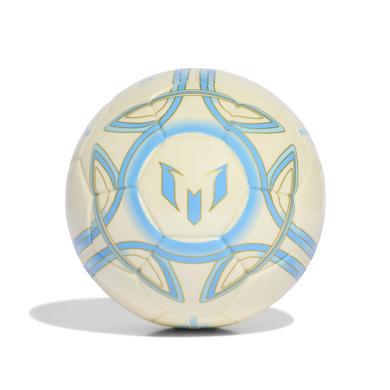 Pelota Adidas Messi Mini Beige - Celeste
