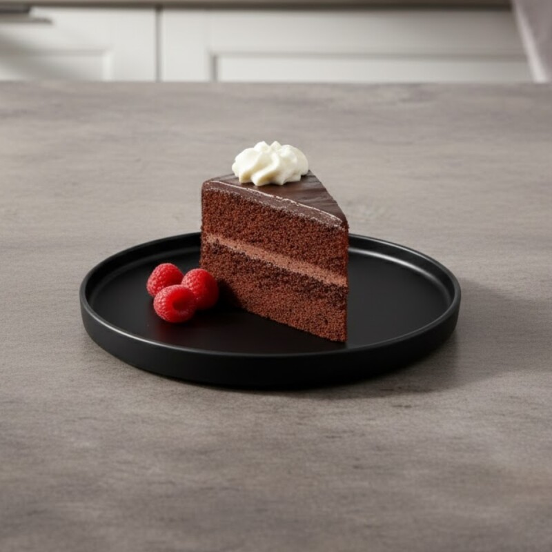 Set x6 Plato de postre cerámica TOKIO 20cm NEGRO
