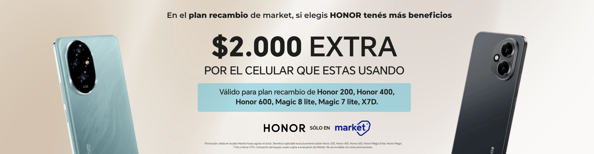 PROMO HONOR - PLAN RECAMBIO