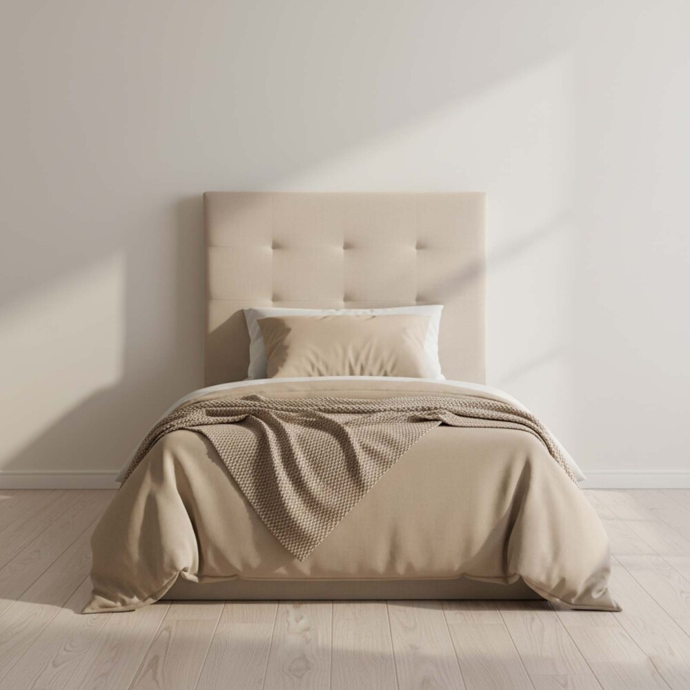 RESPALDO 1 1/2 PLAZA TELA NATURAL-BEIGE CLIO