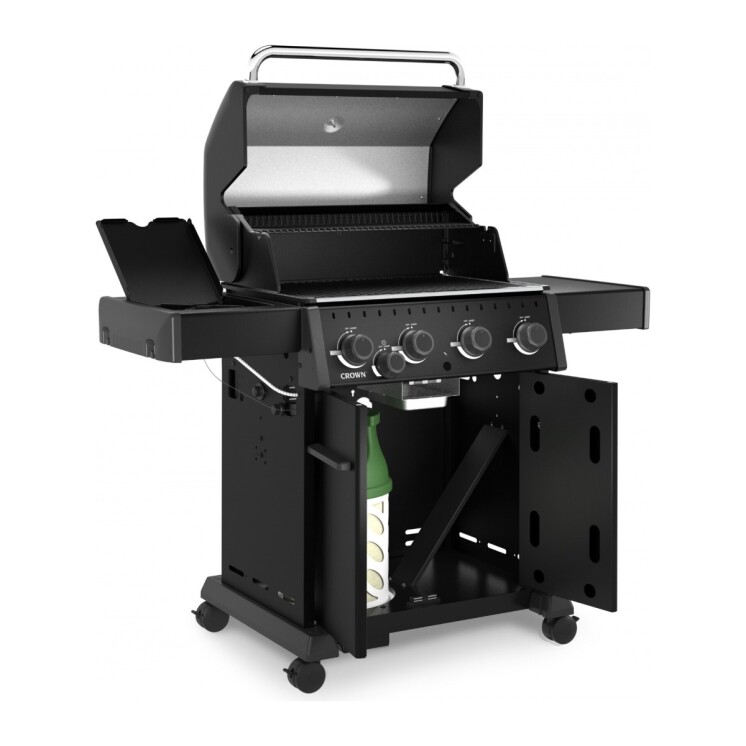 Barbacoa a Gas Broil King Crown 440 Shadow 4 Quemadores con Hornalla Lateral Barbacoa a Gas Broil King Crown 440 Shadow 4 Quemadores con Hornalla Lateral