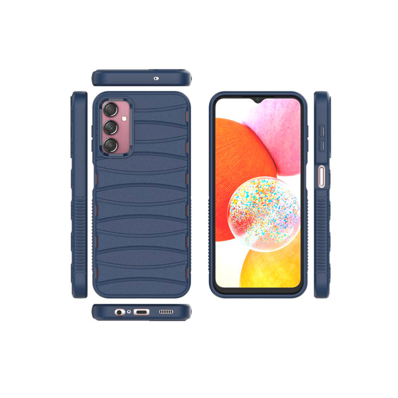 Protector rígido Samsung Galaxy A14 4G/5G texturado color azul Protector Rígido Samsung Galaxy A14 4g/5g Texturado Color Azul