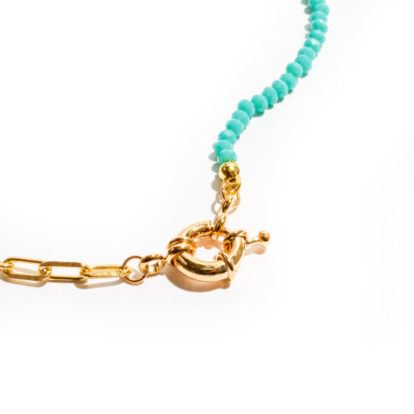 Collar bronce con turquesa Collar bronce con turquesa