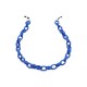 Cadena para lentes y tapabocas en acetato Azul