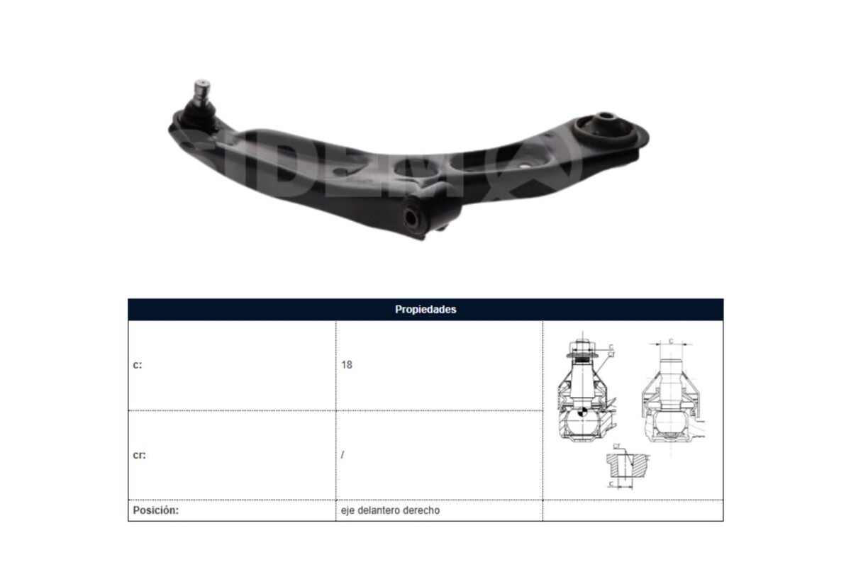 Parilla De Suspension Delantera Kia Picanto 16-25 Der Parilla De Suspension Delantera Kia Picanto 16-25 Der