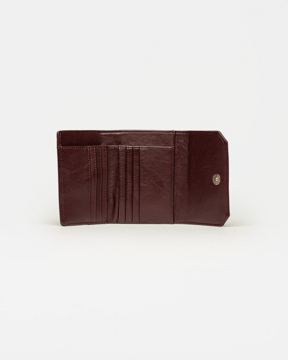 Billetera P&P en efecto cuero Bordeaux