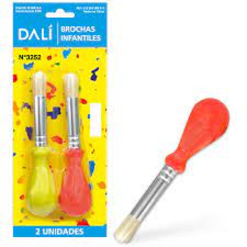 Brocha Infantil x2 En Blister BROCHA INFANTIL X 2 EN BLISTER