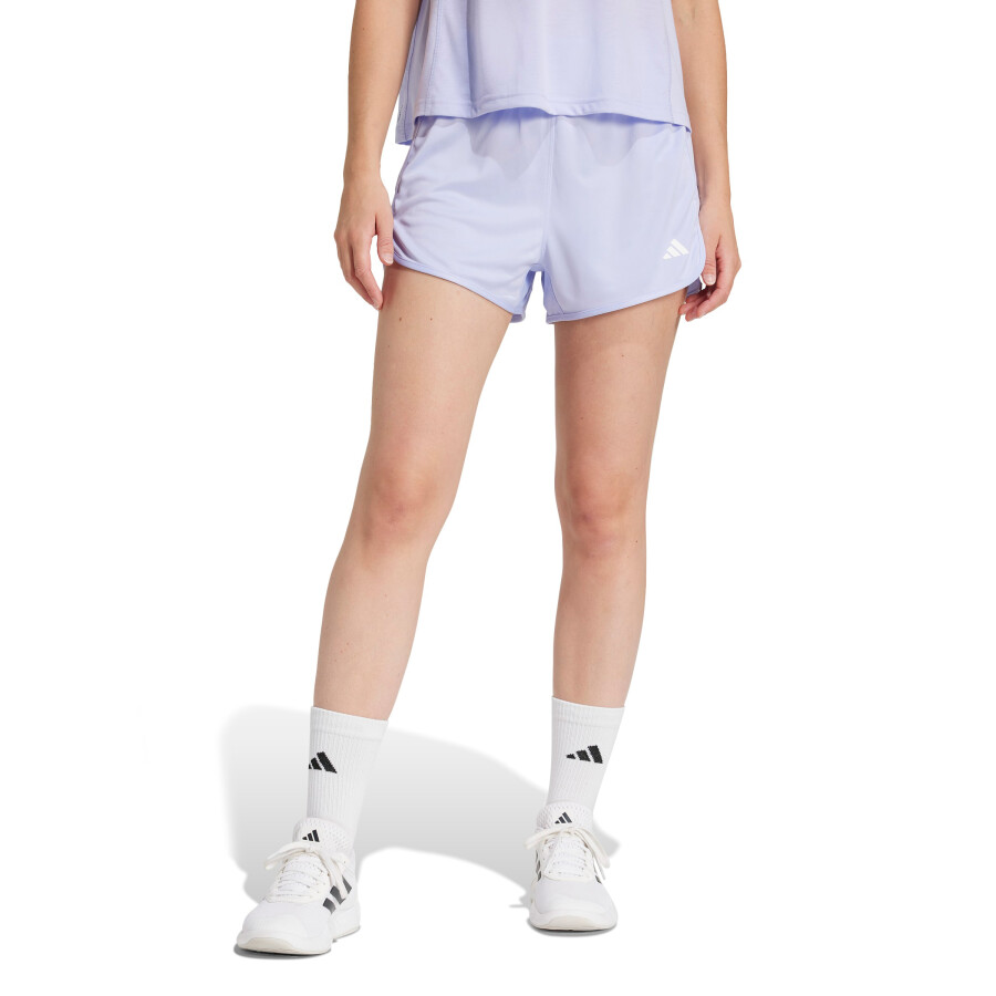 Shorts Adidas Pacer Knit High Femenino Violeta