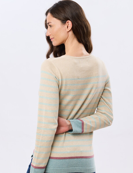 BUZO TEJIDO RAYADO Beige